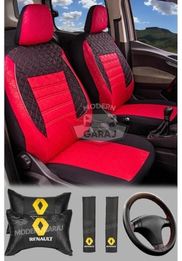 Renault R12 Toros Fitilli Koltuk Kılıfı Boyun Yastığı Kemer Kon