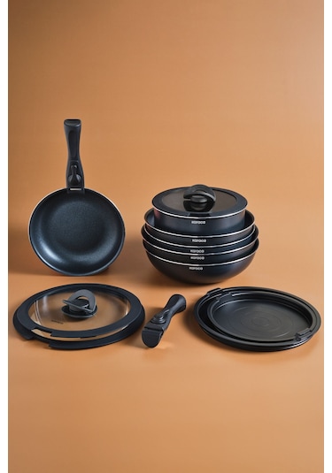 Karaca  Biodiamond Easy Clip 13 Parça İndüksiyon Tabanlı Tencere Seti