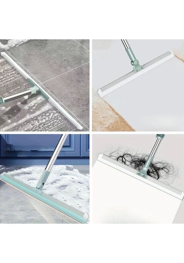 Teleskopik Oynar Başlıklı Cam,zemin Silme Aparatı Çekçek Çok Renkli