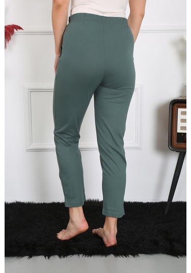 Akbeniz Pamuklu Haki Tek Alt Pijama 27523-haki Haki