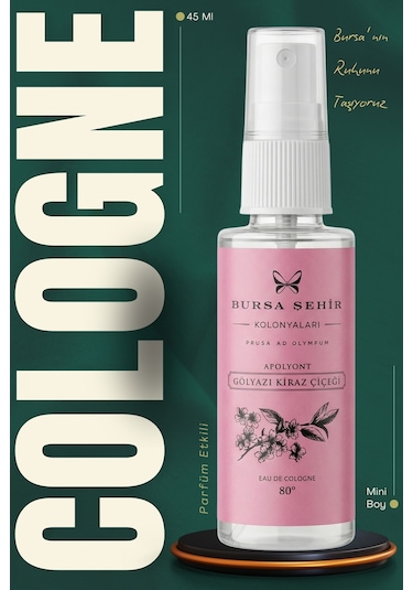 Gölyazı Kiraz Çiçeği Kolonyası, Sprey Başlıklı, 45 Ml, 80