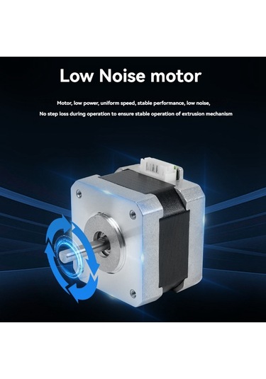 Gatherco Cr-10/ender-3/5 3d Yazıcı Gravür Makinesi İçin Dupont Kablolu 42 Adım Motoru 34mm Gövde Xyz Eksenli Adım Motoru