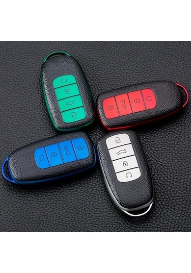 Chery Tiggo Uyumlu 8 Pro İçin Koruyucu Tpu Kılıf Anahtarlık-yeşil