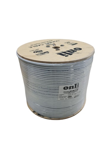 Onli Rg6U6 Beyaz Anten Kablosu 500 Metre 80 Tel