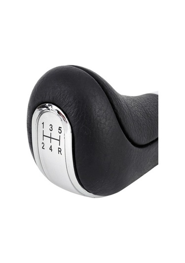 Wondernest Evrensel Araba Deri Metal Vites Topuzu - Otomatik Şanzıman Vites Kolu Gümüş Modifiye Gümüş