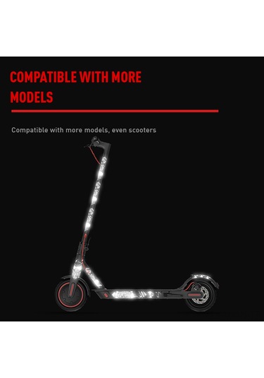 Neevoyu Yansımalı Bisiklet Çerçeve Koruyucu - Çizilmeye Dayanıklı, Gece Güvenliği Sağlayan 112 Karakter