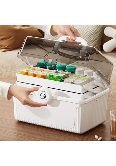Ev Kullanımı İçin Taşınabilir Çok Katmanlı Küçük İlaç Kutusu