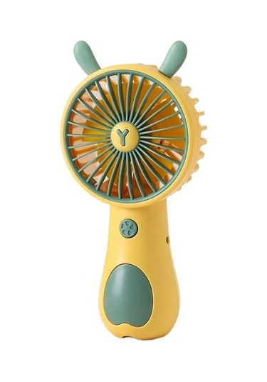 Elde Taşınabilir Sevimli Mini Fan 2736 Sarı