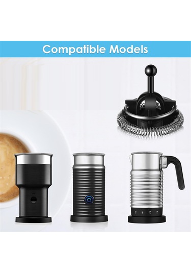 Nespresso Aeroccino 4 İçin Süt Köpürtücü Çırpıcı Ve Kapak Örtüsü, Siyah&şeffaf