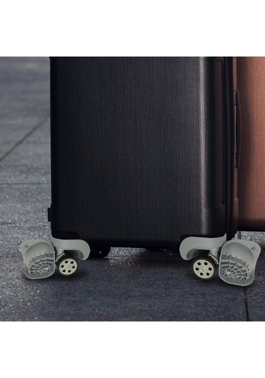 Suntek Bagaj Tekerlekleri Bavul Döner Tekerler Aksesuarları Gri