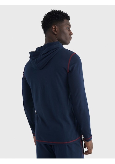Tommy Hilfiger Tommy Hılfıger Kapşonlu Sweatshirt 09t4147-410 Lacivert