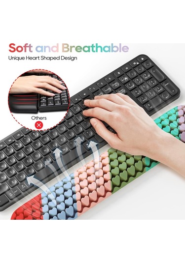 Bilgisayar Klavyesi İçin Bilek Desteği, Ergonomik Fare Bilek Desteği