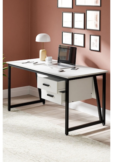 Ms2c Çalışma Masası,ofis Masası - 70x140 Cm - Beyaz Ms2c - Beyaz