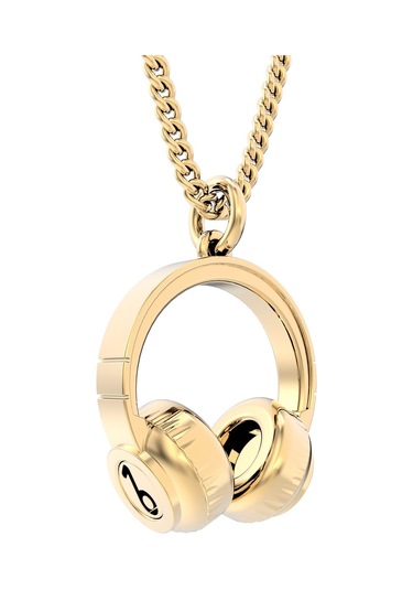 Chocli 18 Ayar Altın Kaplama Kulaklık Kolye