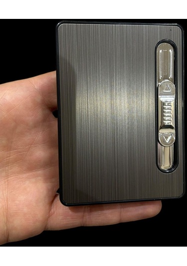 Silvio Monetti Füme Otomatik Şarjlı Çakmaklı Tabaka 109502