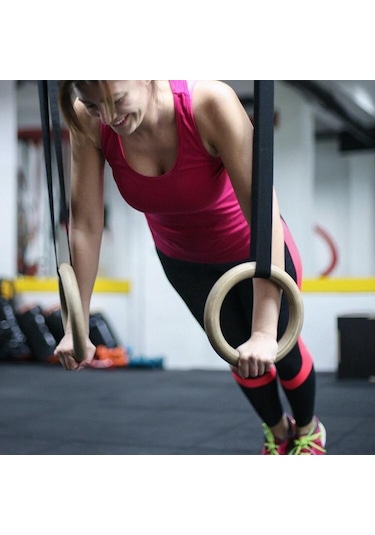 Jimnastik Halkası Jimnastik Barfiks Halkası Halatı Halka Çapı 24 Çok Renkli