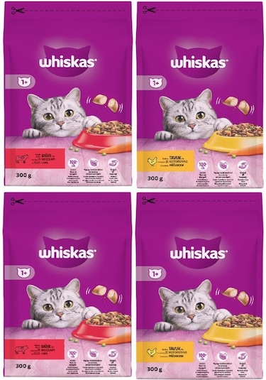 Whiskas İkili Lezzet Deneme Paketi 4 Adet