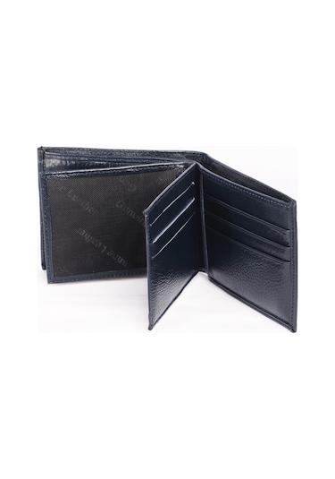 Bay Pablo V80 Lacivert Hakiki Deri Erkek Cüzdan Lacivert