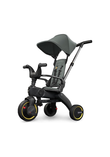 Doona Liki Trike Tek Parça Katlanır 3 Tekerlekli Bebek Bisikleti S1 Yeşil