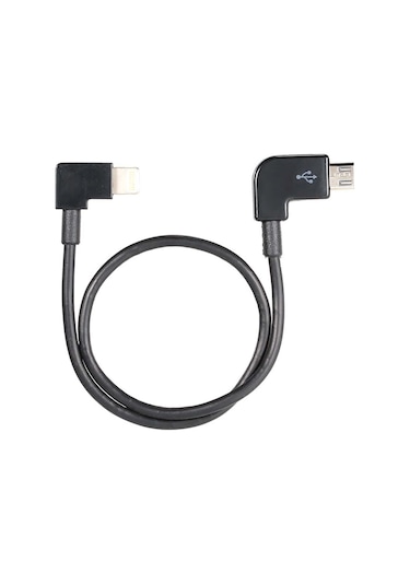 Geekyou Djı Mavic Pro Ve Spark İçin Yüksek Kaliteli Mikro Usb - Lightning Dönüştürme Kablosu, 27cm, Esnek Ve Dayanıklı