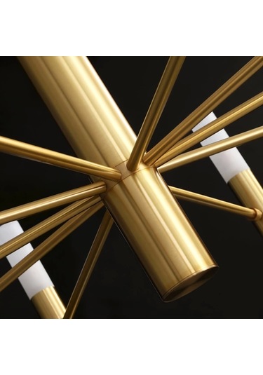 Leo 20 Başlıklı Eskitme Ledli Sarkıt Avize Çok Renkli