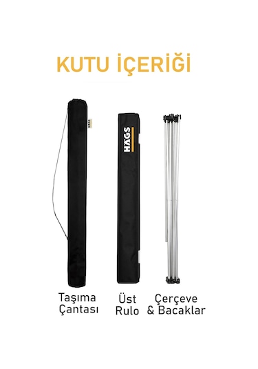 Haegs Ultralight Katlanır Kamp Masası, Piknik, Bbq, Balıkçılık, Avcılık, Plaj İçin Masa Orta Siyah