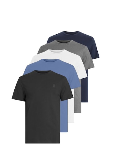 Kozik Standart Fit Bisiklet Yaka Erkek Tişört 5'li -  Çok Renkli