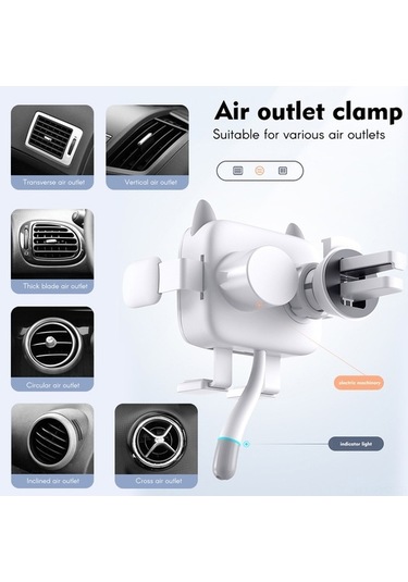 Dancemonkey 15w Kablosuz Araç Şarj Cihazı - Hızlı Sıkıştırmalı Hava Menfezi Telefon Tutucu İphone/huawei/samsung Uyumlu Siyah Siyah Dancemonkey 15w Kablosuz Araç Şarj Cihazı - Hızlı Sıkıştırmalı Hava Menfezi Telefon Tutucu İphone/huawei/samsung Uyumlu Siyah Siyah