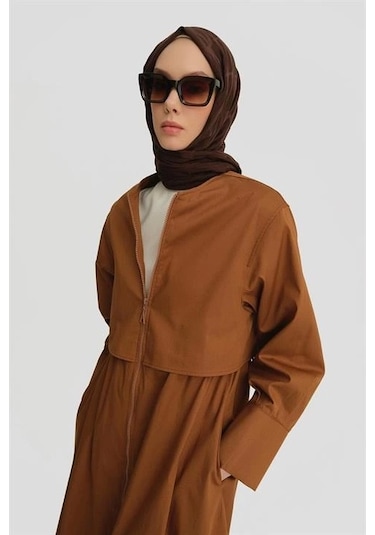 Armine Balon Etekli Pardesü 25y8205 Taba Kahverengi