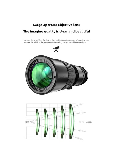 10-300x40 Zoom Teleskop Konser Ve Spor İçin Uygun