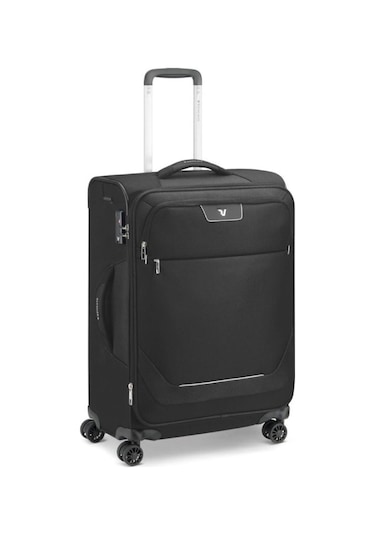 Roncato Joy Trolley Expandable Medium Orta Boy Tekerlekli Valiz Siyah Nero Siyah