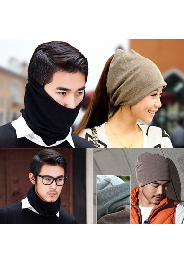 Geeksen Kollektif Kullanıma Uygun Poliester-spandeks Elastik Bere - Maske, Boyunluk Ve Bere Olarak Kullanılabilir, 56-60 Cm, Açık Gri Açık Gri