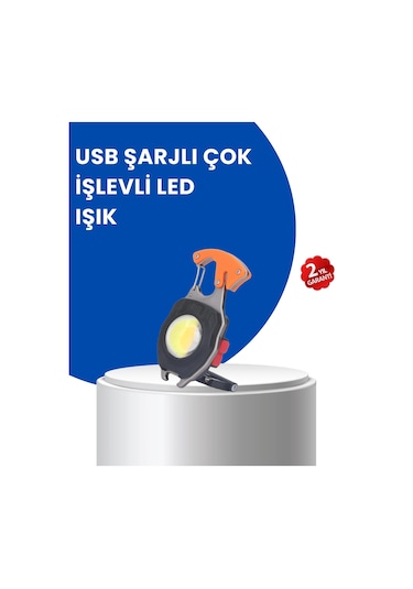 Çok Modlu Led Işıklı Pratik Anahtarlık Çok Renkli