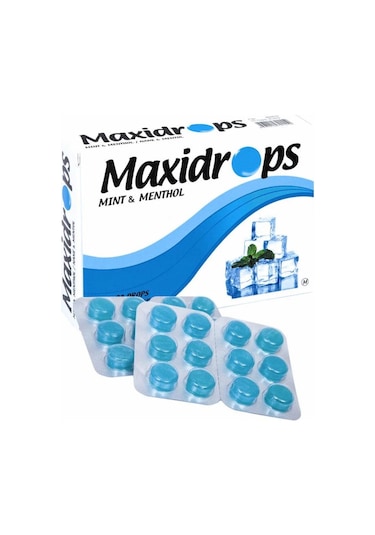 Maxidrops Pastıl  Nane Ve  Mentol 24'Lü