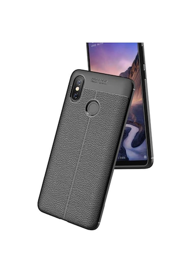 Xiaomi Mi Max 3 Kılıf Deri Tarzı Niss Silikon Case