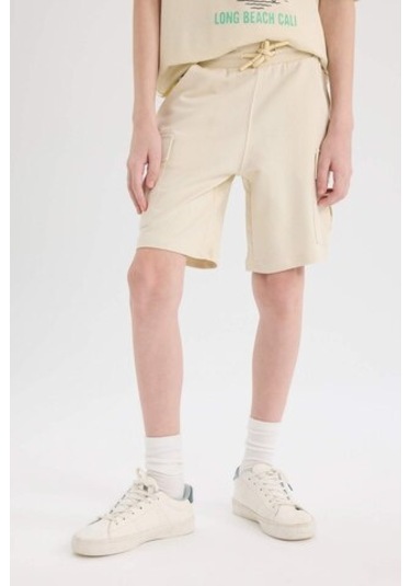 DeFacto Erkek Çocuk Beli Lastikli Kargo Cepli Şort B5868A825HSBG734