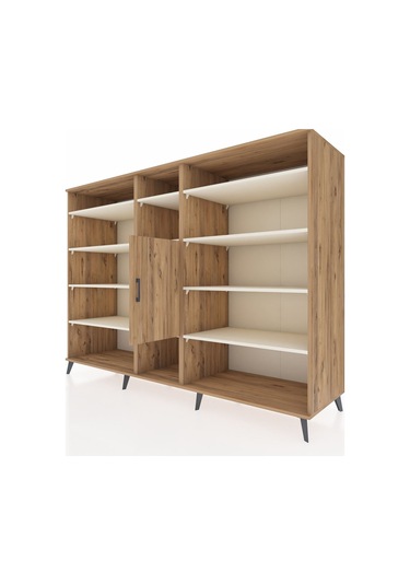 Kronos Dolap 12 Raflı Tek Kapaklı 220x59x163 Çam-çam/aytaşı Çam-çam/aytaşı