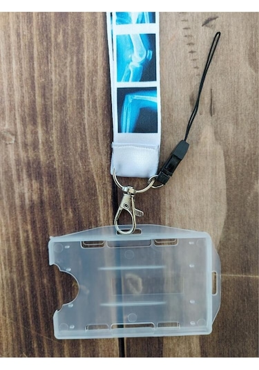 Röntgen Radyoloji Kart Askısı Yaka Kartı Boyun Askı İpi Telefon Askısı Yatay Dikey Kart Koruyucu