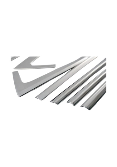 Skoda Super B Cam Çıtası Komple Set Çerçevesi Kromu Nikelajı 2015-2023