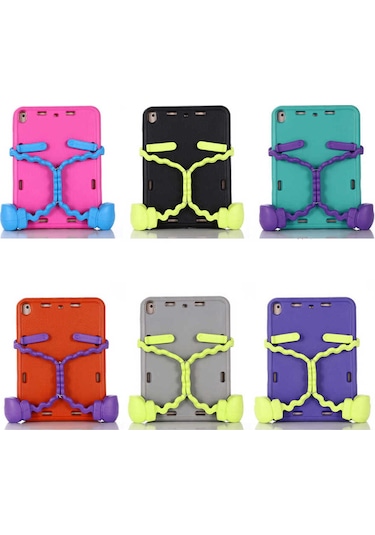 iPad Uyumlu  10.2 2021 9.nesil Sbt Eva Boxer Tablet Silikon - Gri Arka Kapak