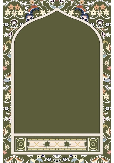 Diz Acıtmayan Yumuşak Süngerli Seccade Ve Namazlık Yeşil