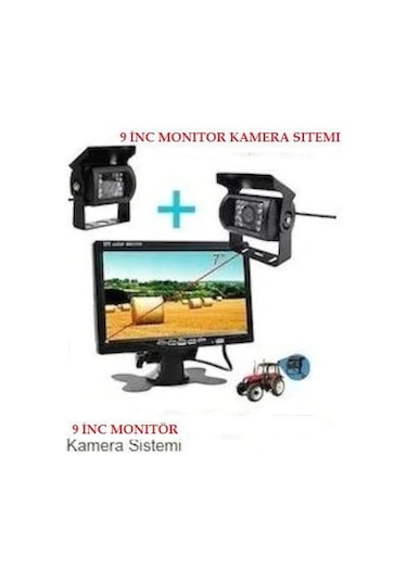 Traktör Döver Biçer Kamera Sistemi 9 inc 10 M