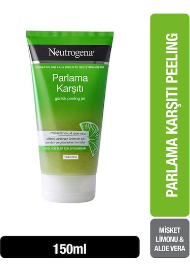 Neutrogena Parlama Karşıtı Peeling ve Temizleme Jeli 2li Set