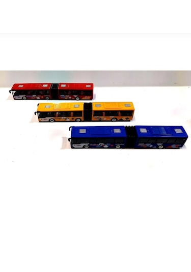 Metal Oyuncak Otobus 22 Cm Çek Bırak Metrobüs