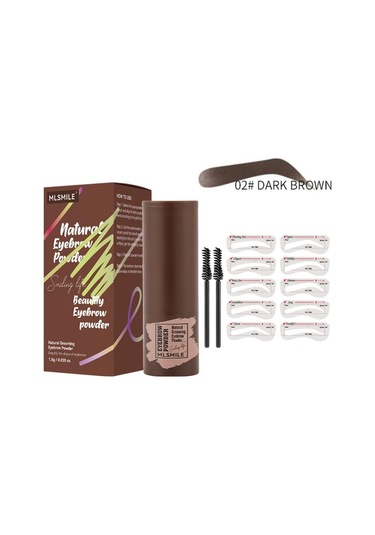 Mlsmıle Kaşlar, Su Geçirmez, Terleme Önleyici, Tembel Makyaj Pudra Pudra Plove Kaş Fırçası Seti Saç Çizgisi Farı Pudra 02