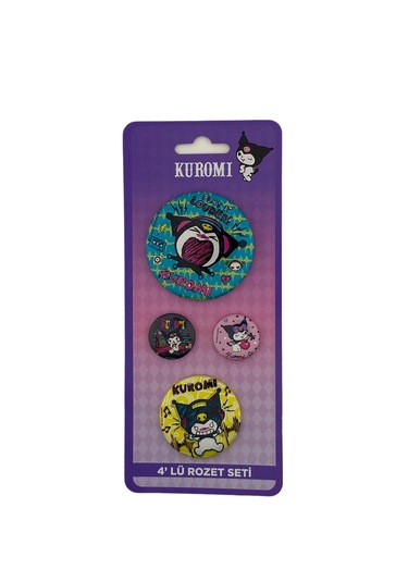 Hello Kitty&friends 4'lü Rozet Seti 3063000-9 Çok Renkli