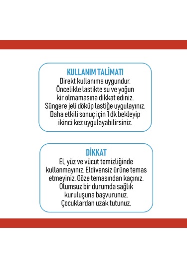 Velvox Lastik Parlatma Jeli 500 Ml Yoğun Kıvam + Sünger Hedi...