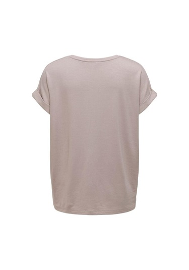 Only 15106662 Onlmoster S/s O-neck Top Noos Jrs Kadın T-shirt 15106662-R4911 Bej