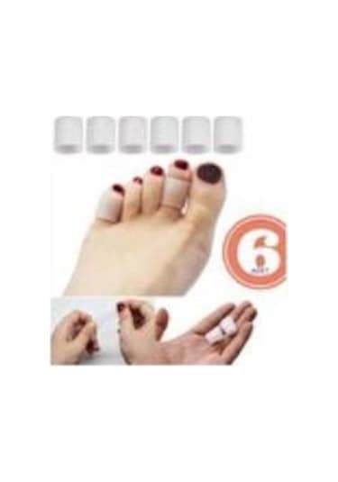 6 Adet / 3 Çift Ayak Serçe Parmak Nasır Koruyucu Silikon  Hortum