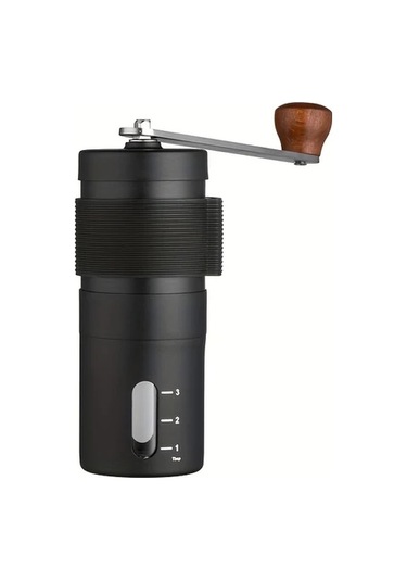 Honeybeeshop 1 Adet Manuel Kahve Değirmeni Siyah Paslanmaz Celik Konik Disli Ergonomik Sapli Kompakt Tasarim Ev Ve Seyahat Icin